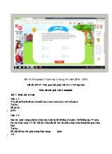 Đề thi Violympic Toán Lớp 5 - Vòng 16 - Năm học 2014-2015